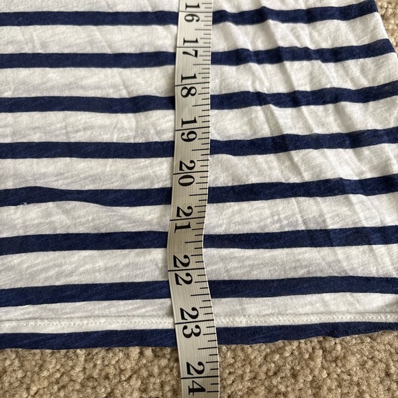 American Vintage Women’s Blue White Striped 100% Cotton Slub Knit Tank Top Large - Picture 16 of 16